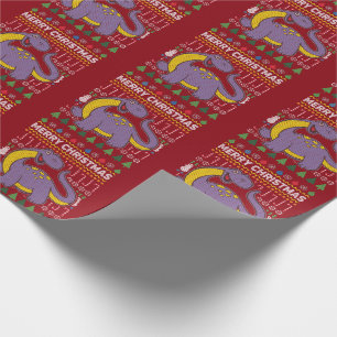 Papel De Regalo Navidades morados y feos dulces serie de vida silv