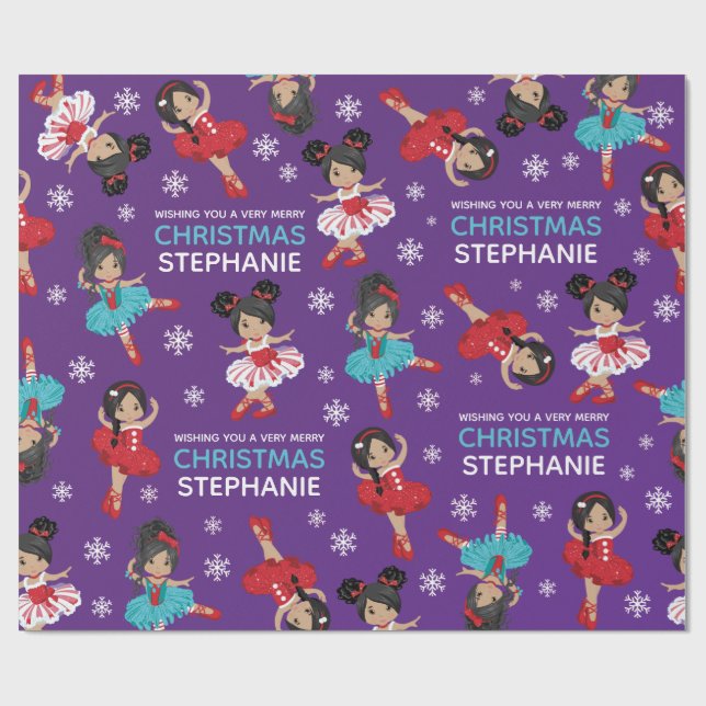 Papel De Regalo Navidades multiculturales Ballerina (Superficie plana)
