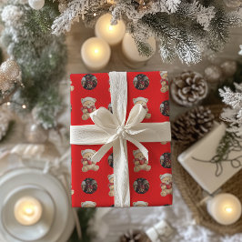 Papel De Regalo Navidades muy cómodos Teddy Bear Personalizado Fot