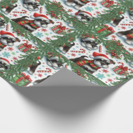 Papel De Regalo Navidades muy Schnauzer