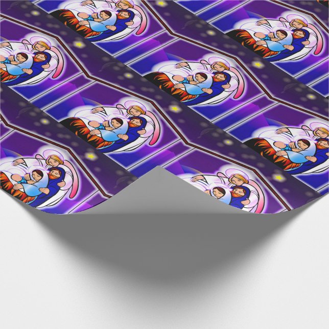 Papel De Regalo Navidades Natividad con el Niño Jesús (Esquina)
