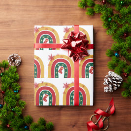 Papel De Regalo Navidades navidad regalo de arcoiris divertido