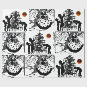 Papel De Regalo Navidades NEGROS Y BLANCOS, Gemstones