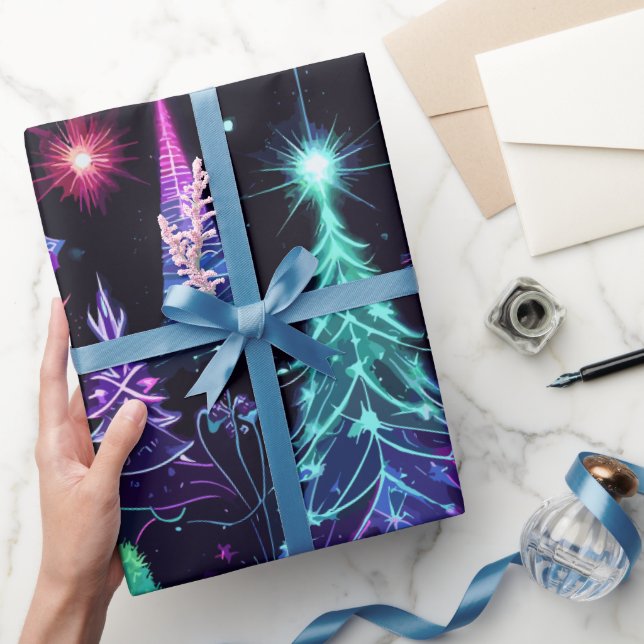 Papel De Regalo Navidades Neon (Regalar)