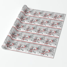 Papel De Regalo Navidades Nieve Bells