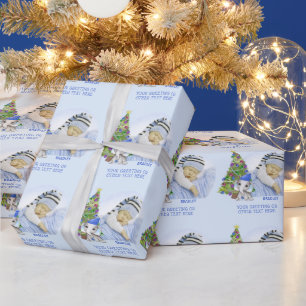 Papel De Regalo Navidades niño bebé foto elefante personalizado