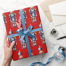 Papel De Regalo Navidades Nudiciarios Rojos y Azules