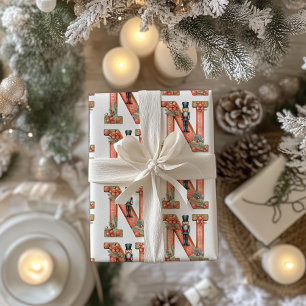 Papel De Regalo Navidades Nutcracker Letter N