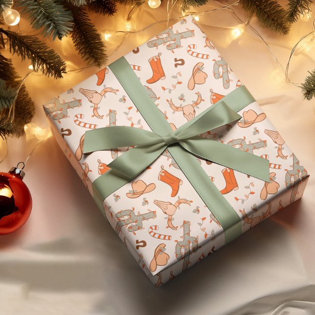 Papel De Regalo Navidades occidentales retro (Subido por el creador)