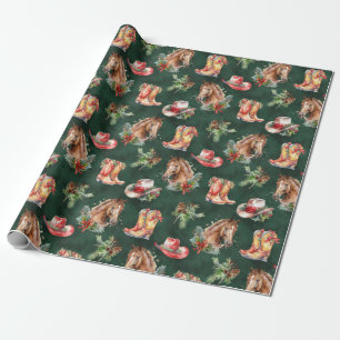Papel De Regalo Navidades Occidentales/Vaqueros Cuidados