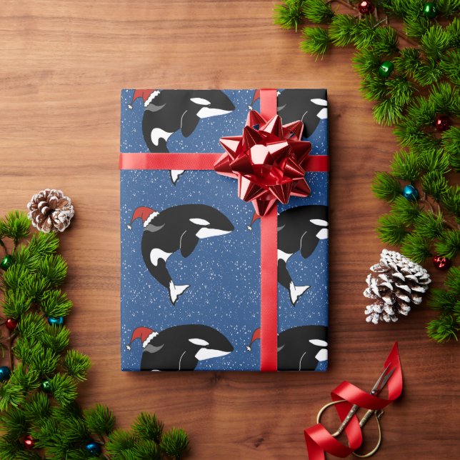 Papel De Regalo Navidades Orca Killer Whale  (Regalo de vacaciones)