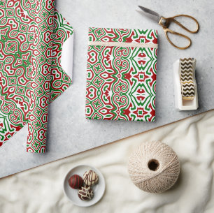 Papel De Regalo Navidades ornamentales Mandala 2