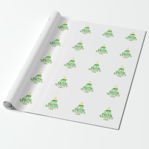 Papel De Regalo Navidades Palabras Árbol de Navidad
