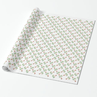 Papel De Regalo Navidades Palm Tree