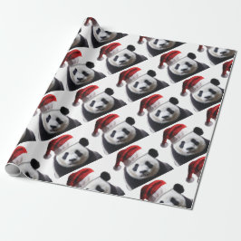 Papel De Regalo Navidades Panda Bear