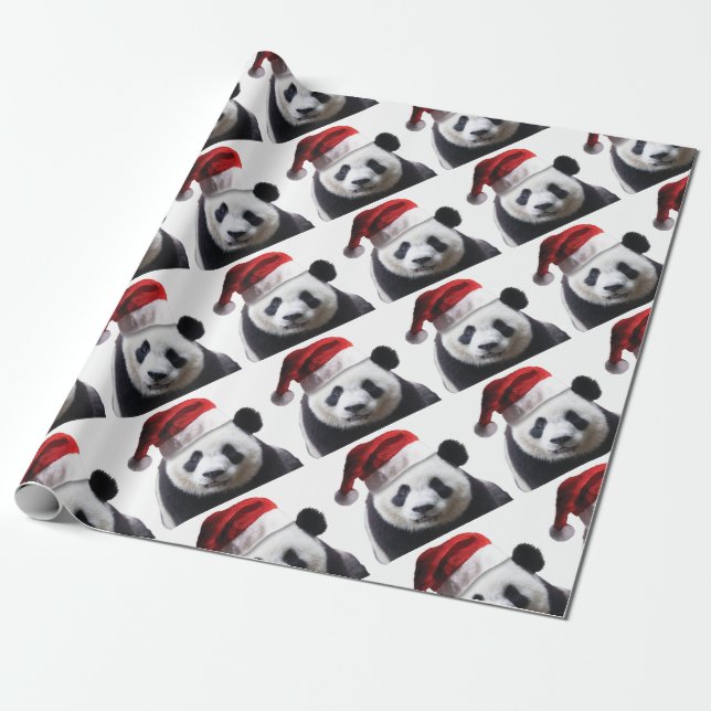 Papel De Regalo Navidades Panda Bear (Desenrollado)