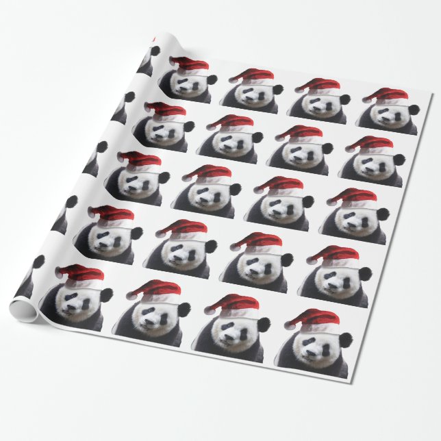 Papel De Regalo Navidades Panda Bear (Desenrollado)