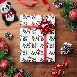Papel De Regalo Navidades Pandas