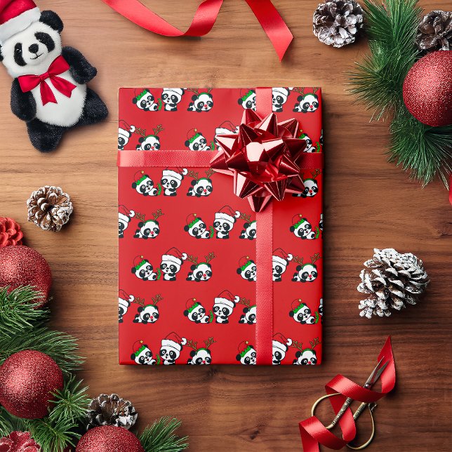 Papel De Regalo Navidades Pandas (Subido por el creador)