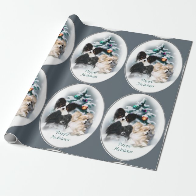Papel De Regalo Navidades Papillon (Desenrollado)