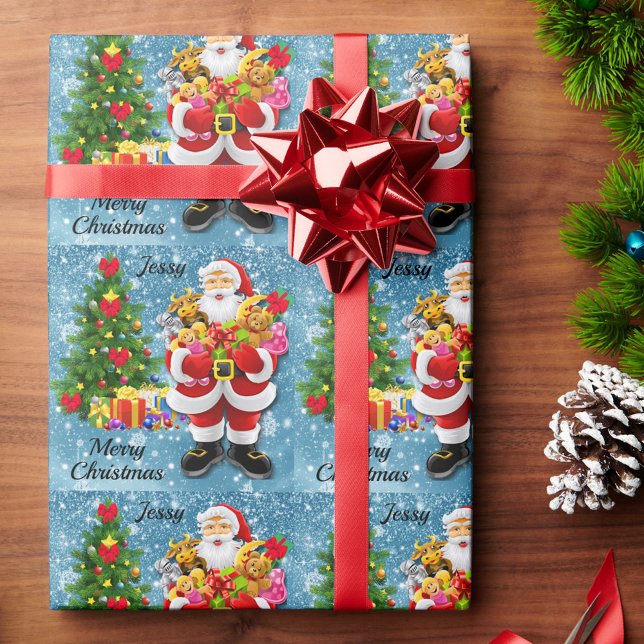 Papel De Regalo Navidades Para Niños Pequeños Y Regalos Añadir Nom (Subido por el creador)