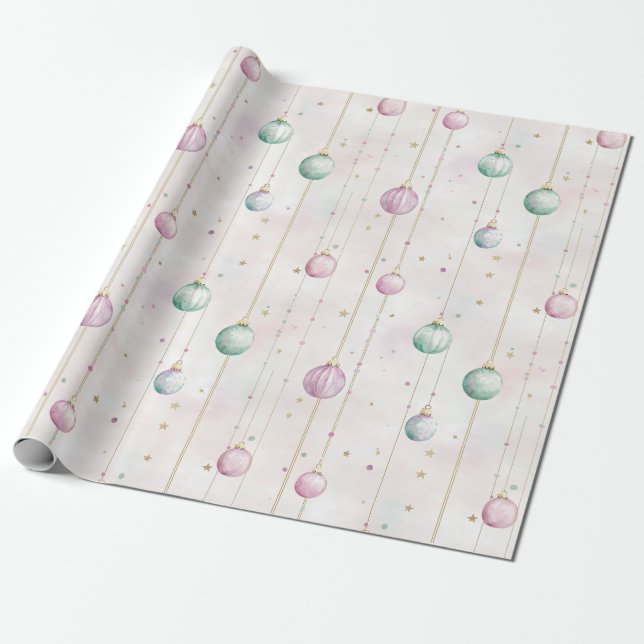 Papel De Regalo Navidades Pastel Elegantes (Desenrollado)