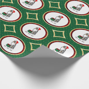 Papel De Regalo Navidades Pastor Australiano (azul merle tan/w 1)