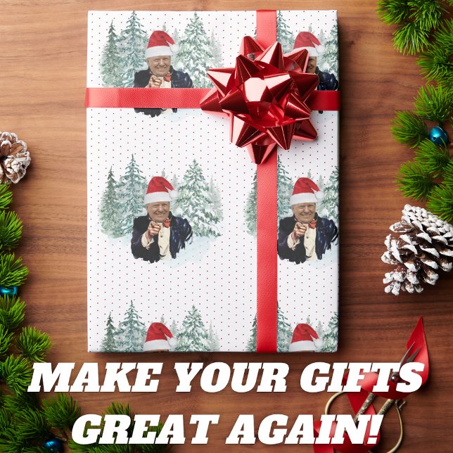 Papel De Regalo Navidades Patrióticos festivos Donald Trump (Subido por el creador)