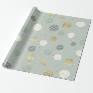 Papel De Regalo Navidades Patrón Pastel Resumen Navidades Ball