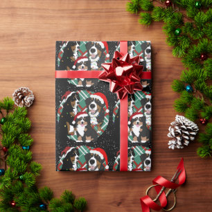 Papel De Regalo Navidades Perro de montaña Bernese