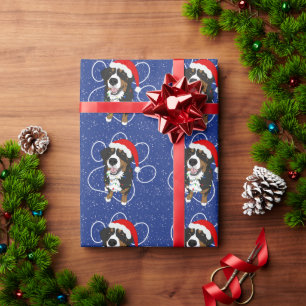 Papel De Regalo Navidades Perro de montaña Bernese