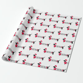 Papel De Regalo Navidades Perros Cute Gráfico Dachshunds Diversión