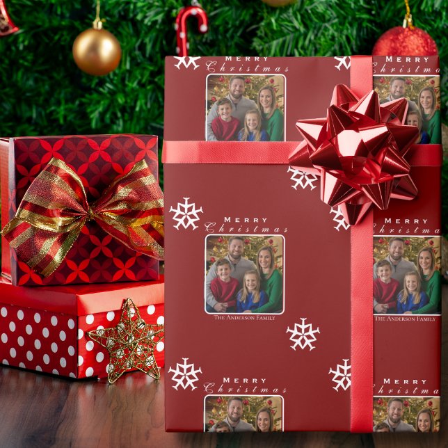 Papel De Regalo Navidades Personalizado gracioso de foto de Snowfl (Subido por el creador)