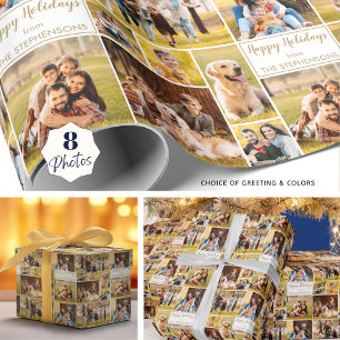 Papel De Regalo Navidades personalizados 8 Collage de fotos