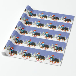 Papel De Regalo Navidades personalizados Bernese Mountain Naughty 