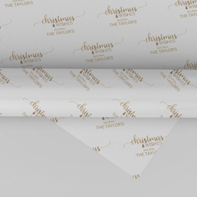 Papel De Regalo Navidades Personalizados de caligrafía simple de o (Subido por el creador)