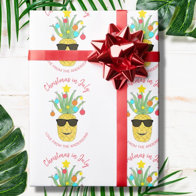 Papel De Regalo Navidades Personalizados En La Piña De Julio (Subido por el creador)