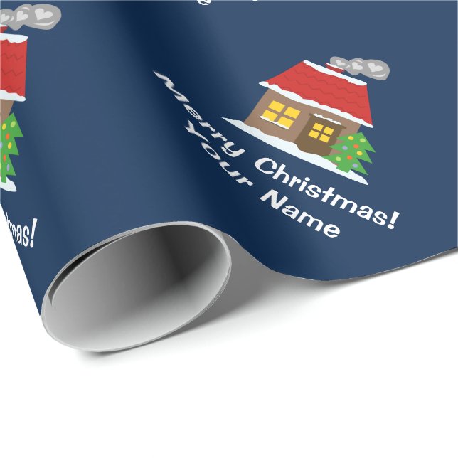Papel De Regalo Navidades personalizados envueltos de regalo con u (Esquina del rollo)