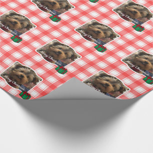 Papel De Regalo Navidades personalizados foto de comida roja y bla