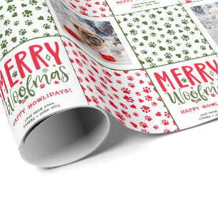 Papel De Regalo Navidades personalizados Foto de perro divertida c