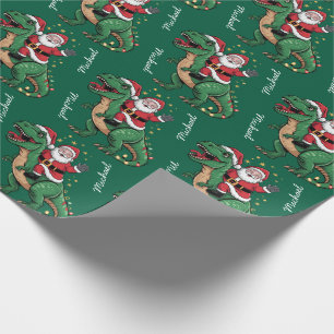 Papel De Regalo Navidades personalizados Funny Santa montando un d