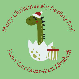 Papel De Regalo Navidades Personalizados Hombran Dino Con Regalo