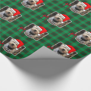 Papel De Regalo Navidades personalizados Mascota fotograma rojo y