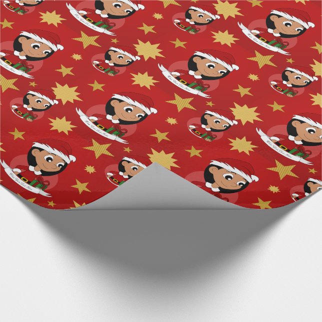Papel De Regalo navidades personalizados personalizado chica (Esquina)
