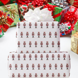 Papel De Regalo Navidades petinistas blancos