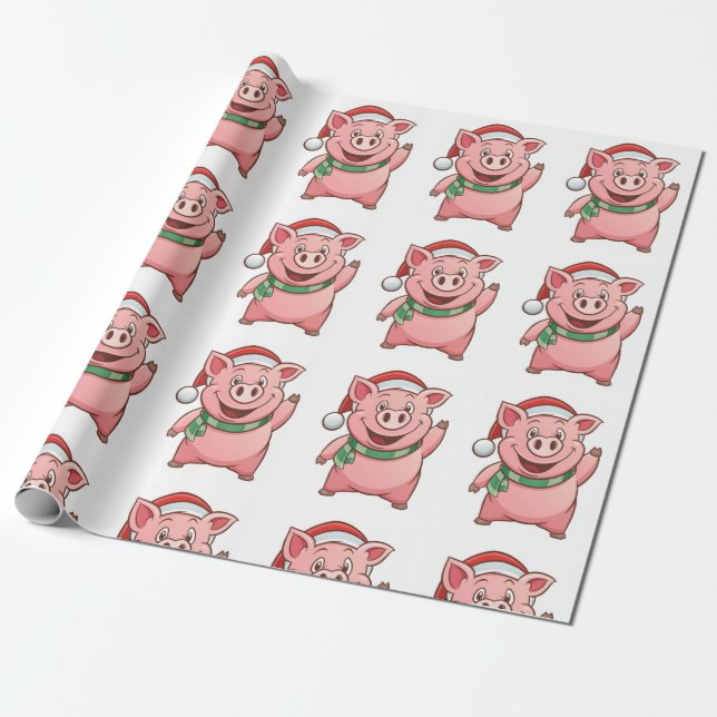 Papel De Regalo Navidades Piggy (Desenrollado)