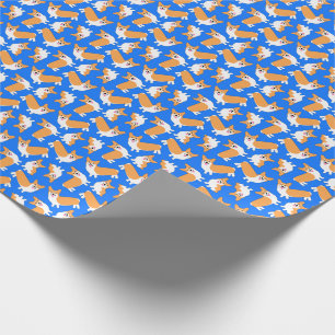 Papel De Regalo Navidades pintan patrón galés de cachorro