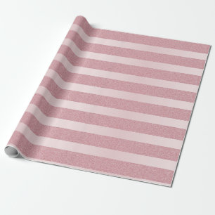 Papel De Regalo Navidades plantilla Rosa moderno Purpurina Gold