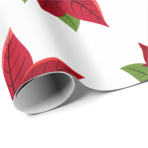 Papel De Regalo Navidades Poinsettia