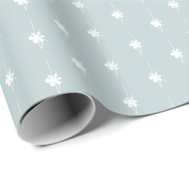 Papel De Regalo Navidades polvorientos copos de nieve azul blanco 